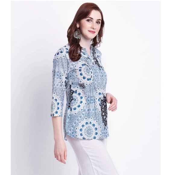 Srishti Pintuck Tunic NWT - Picture 3 of 7